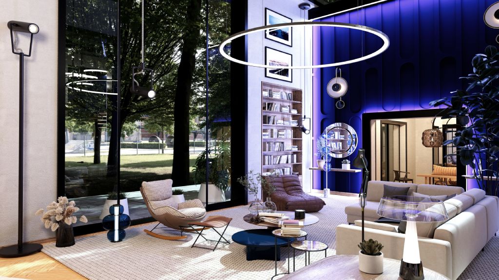 wizualizacja gabinet w willi - Malu Design